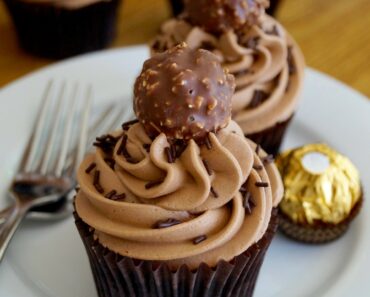 Ferrero Cupcakes with Nutella Buttercream Recipe