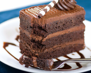 Fudgy Dark Chocolate Cake Recipe