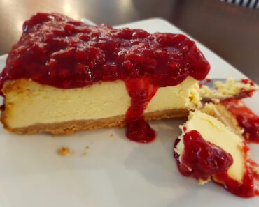 New York-Style Cheesecake with Berry Sauce