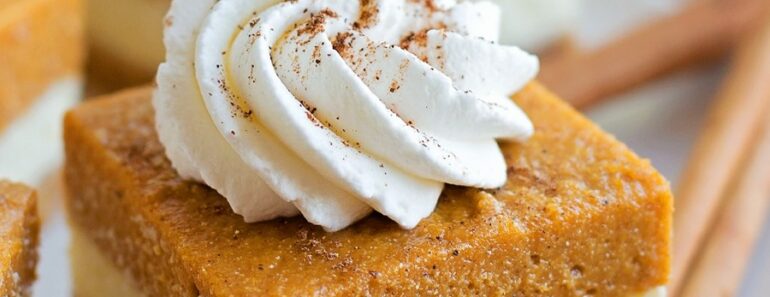 Pumpkin Cheesecake Bars (The Perfect Autumn Recipe)