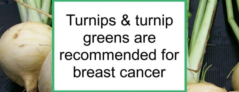 Turnip Kills 86% of Breast Cancer Cells & Lowers Risk